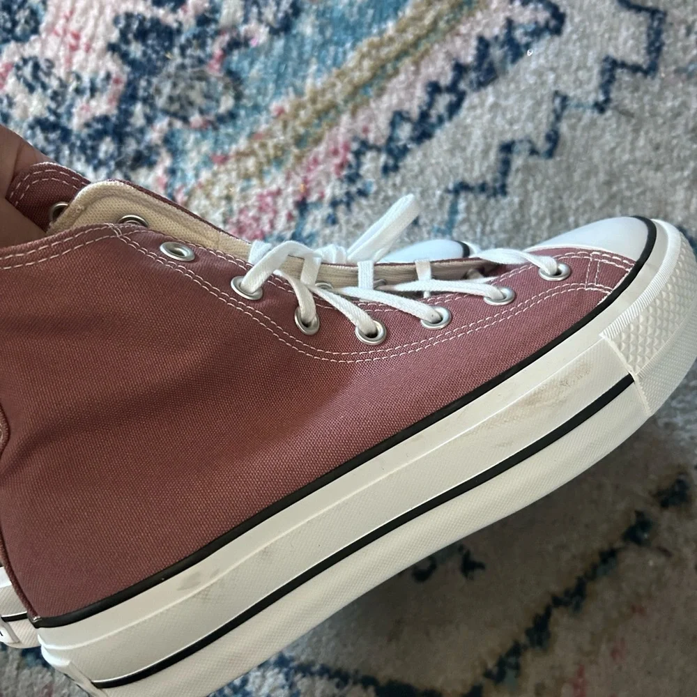 Converse Women's Mauve High-Top Sneakers - Picture 2 of 6